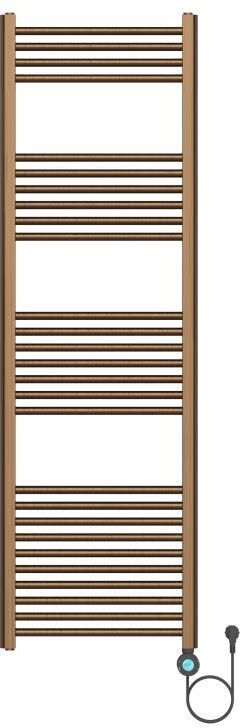 Boss & Wessing BWS Sensa Elektrische Handdoekradiator Smart WiFi 160x50 cm 900W Geborsteld Bruin Brons