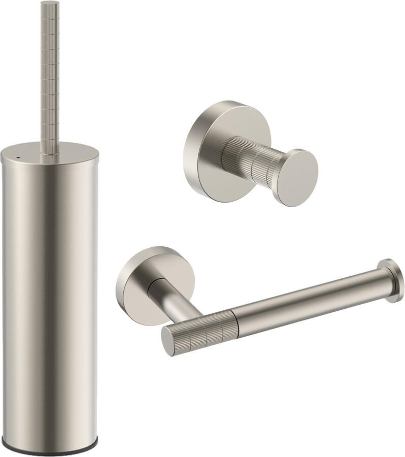 Boss & Wessing BWS Sensa Toilet Accessoires Set Geborsteld RVS