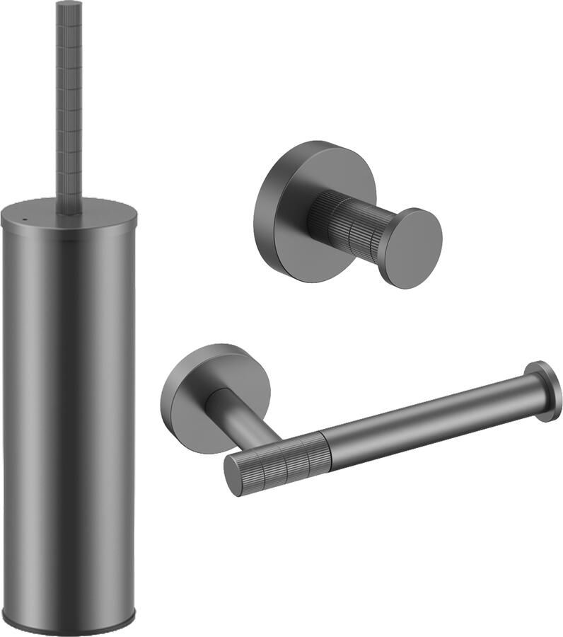 Boss & Wessing BWS Sensa Toilet Accessoires Set Gunmetal PVD