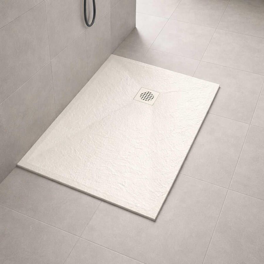 Boss & Wessing Douchebak BWS Stonelle Antislip Composiet 90x140x3 cm Inkortbaar Beige