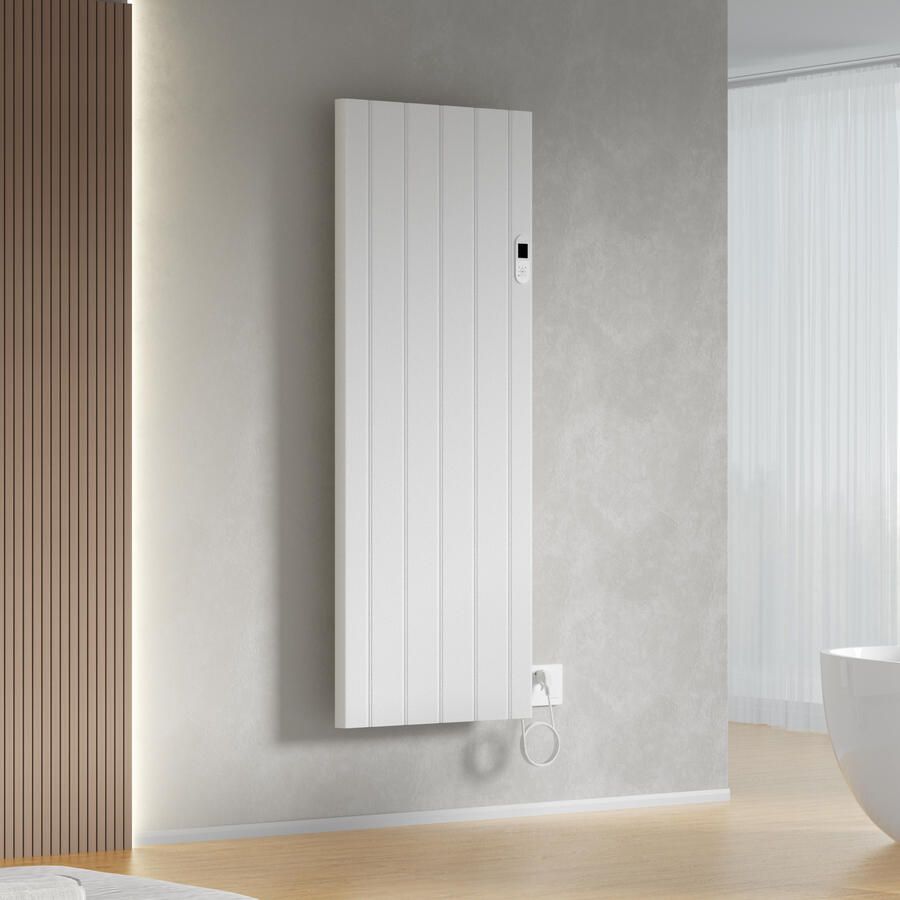 Boss & Wessing Elektrische Radiator BWS Boss 2.0 Met Wifi 2000W 160x60.8 cm Mat Wit