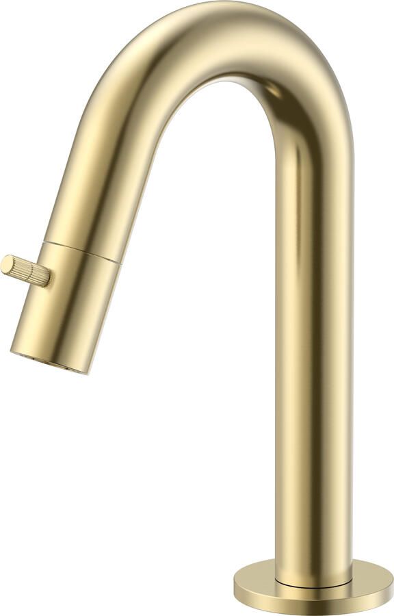 Boss & Wessing Fonteinkraan BWS Sensa Gebogen Geborsteld Goud PVD