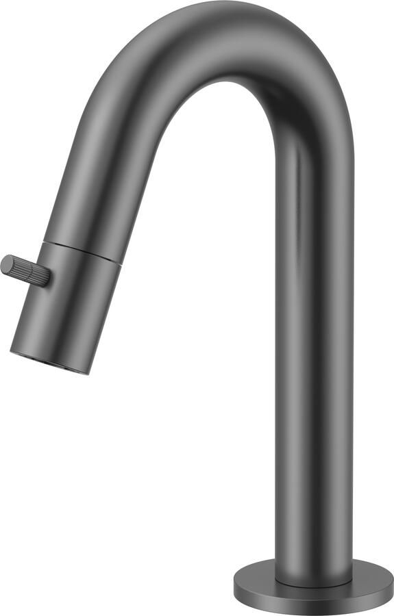 Boss & Wessing Fonteinkraan BWS Sensa Gebogen Geborsteld Gunmetal PVD