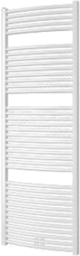 Plieger Palmyra designradiator horizontaal gebogen middenaansluiting 1775x600mm 1046W donkergrijs structuur 7253456