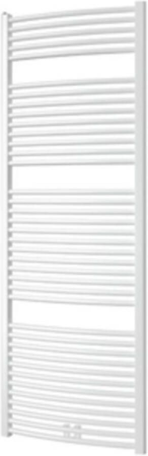 Plieger Palmyra designradiator horizontaal gebogen middenaansluiting 1775x600mm 1046W mat wit 7252900
