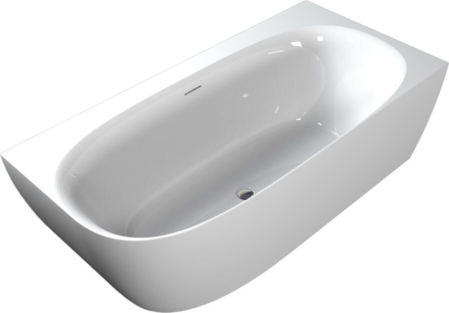 Boss & Wessing Hoekligbad Links BWS by Riho Varro 170x80 cm Glans Wit