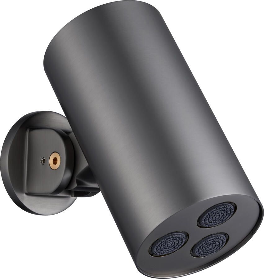 Boss & Wessing Hoofddouche BWS Sensa Cilinder Muurmontage Gunmetal PVD