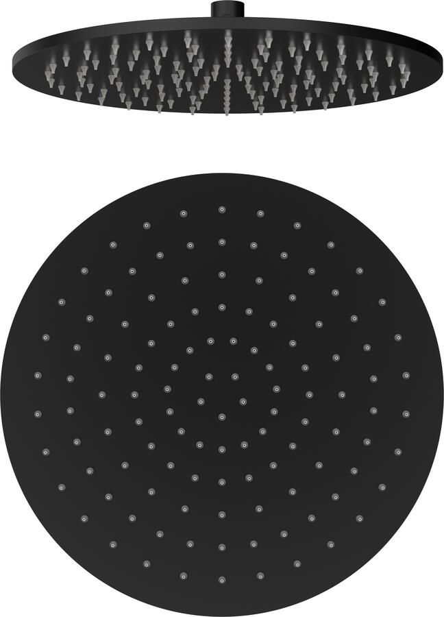 Boss & Wessing Hoofddouche BWS Sensa Rond 30 cm Mat Zwart PVD