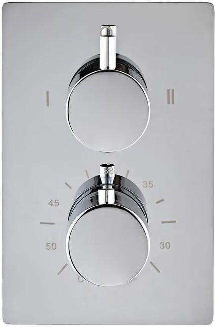 Boss & Wessing Inbouw Douchekraan BWS Talpa Thermostatisch 16x6 cm Chroom