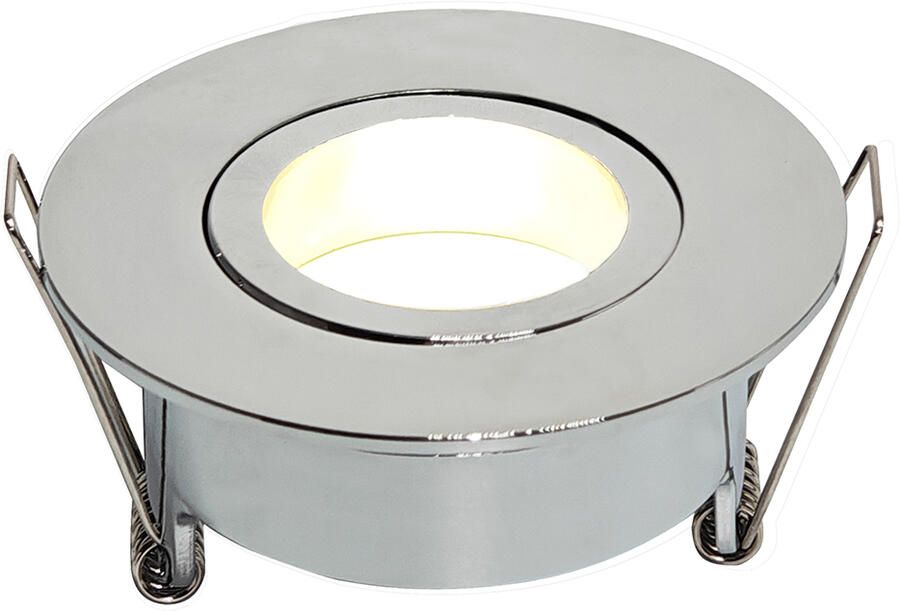 Boss & Wessing Inbouwspot Enkel BWS Spears Dimbaar IP65 Chroom