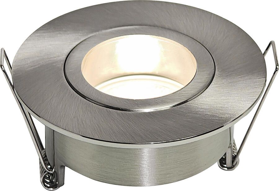 Boss & Wessing Inbouwspot Enkel BWS Spears Dimbaar IP65 Geborsteld Staal