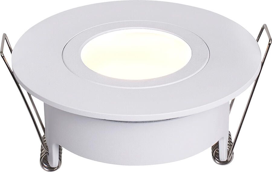 Boss & Wessing Inbouwspot Enkel BWS Spears Dimbaar IP65 Mat Wit