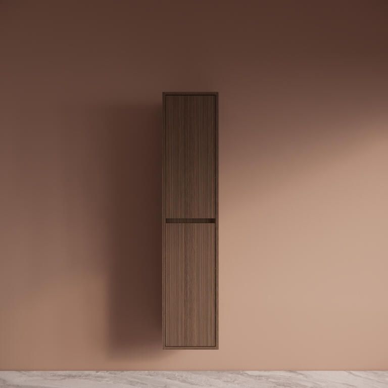 Boss & Wessing Kolomkast BWS Riga 160 cm Japandi Donker Eiken