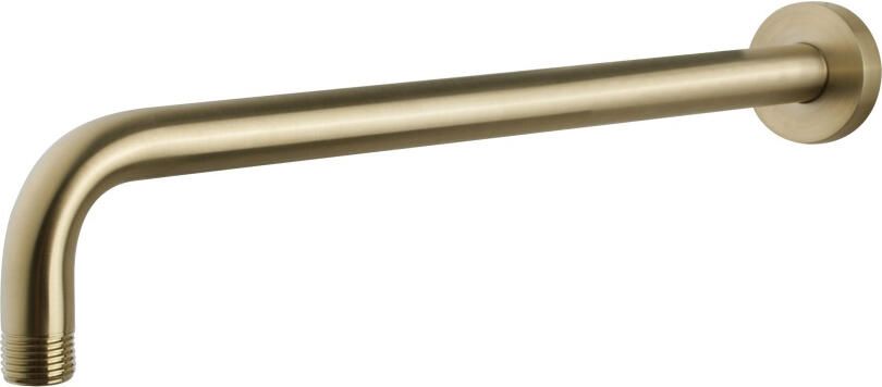 Boss & Wessing Luxe Douche-Arm Rond Muurbevestiging 35 cm Geborsteld Messing Goud