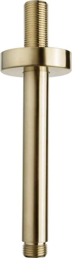 Boss & Wessing Luxe Douche-Arm Rond Plafondbevestiging 15 cm Geborsteld Messing Goud