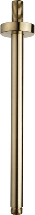 Boss & Wessing Luxe Douche-Arm Rond Plafondbevestiging 30 cm Geborsteld Messing Goud