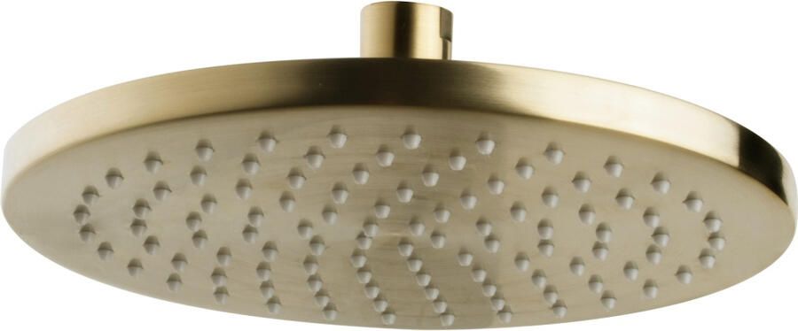 Boss & Wessing Luxe Hoofddouche Rond 20 cm Geborsteld Messing Goud