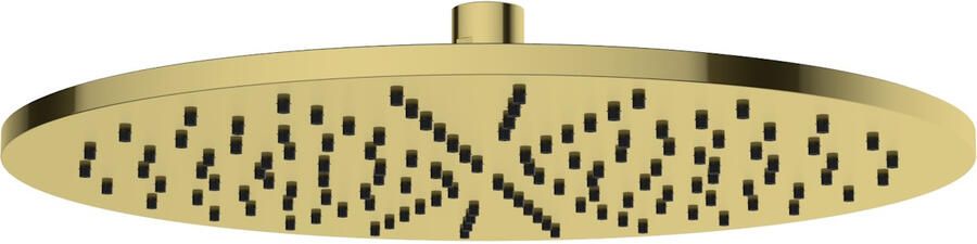 Boss & Wessing Luxe Hoofddouche Rond 30 cm Geborsteld Messing Goud