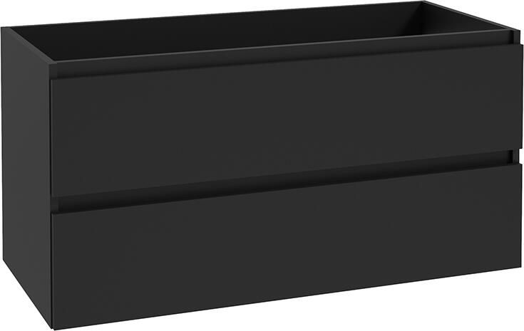 Boss & Wessing Onderkast BWS Lyanna 100x46 cm 2 Laden 1 Uitsparing Mat Zwart