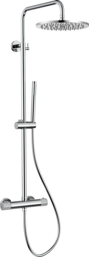 Boss & Wessing Regendoucheset BWS Sensa Cool Touch Thermostatisch 30 cm hoofddouche Chroom