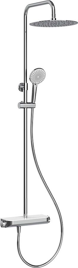 Wiesbaden Regendoucheset Opbouw Tondell Thermostatisch Met Planchet Chroom