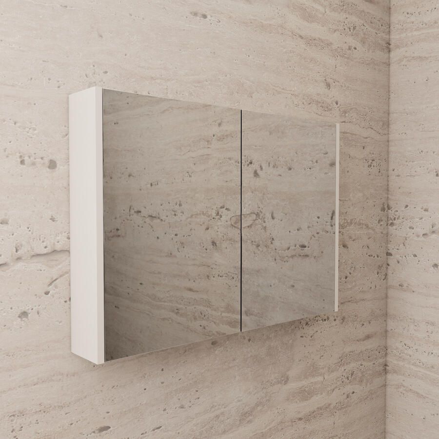 Boss & Wessing Spiegelkast BWS Riga 120 cm 2 Deuren Kasjmier