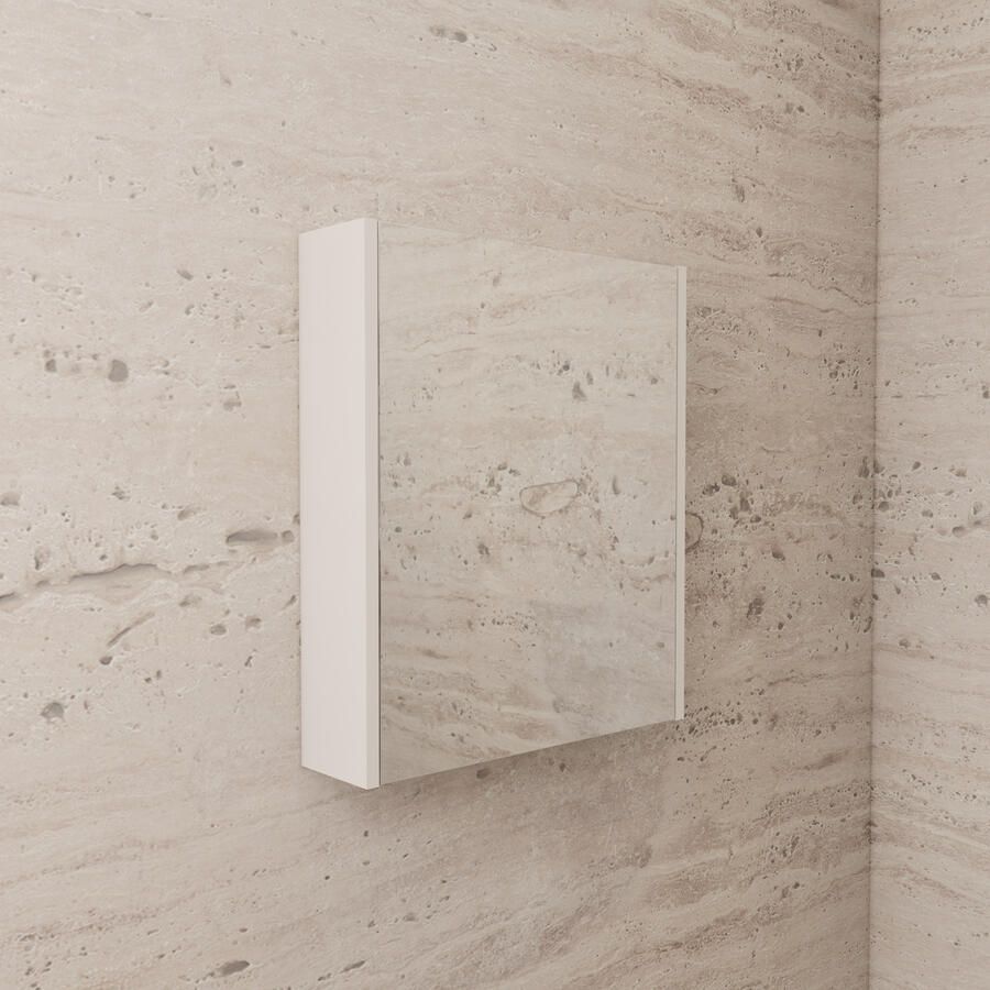 Boss & Wessing Spiegelkast BWS Riga 60 cm 1 Deur Kasjmier