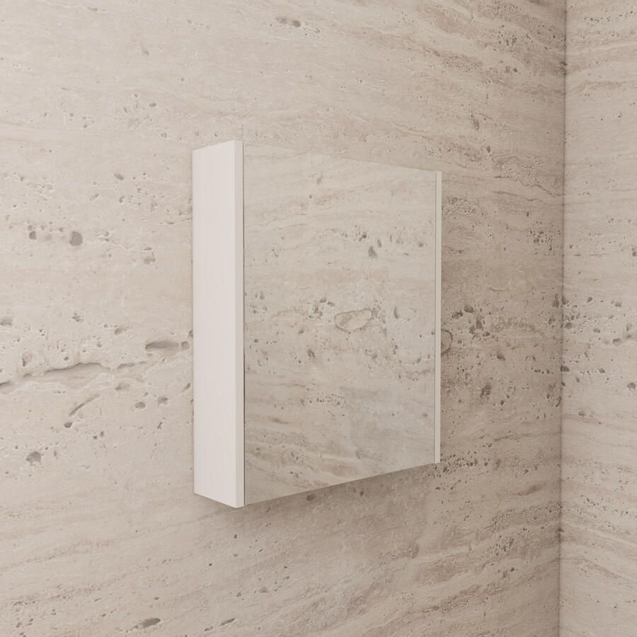 Boss & Wessing Spiegelkast BWS Riga 80 cm 2 Deuren Kasjmier