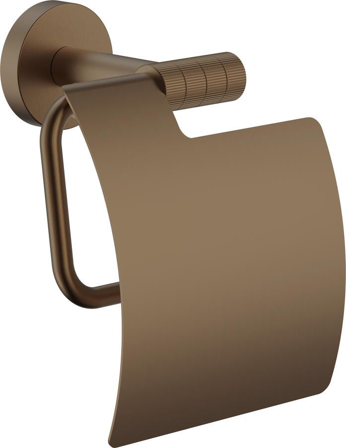 Boss & Wessing Toiletrolhouder BWS Sensa Met Klep Geborsteld Brons PVD