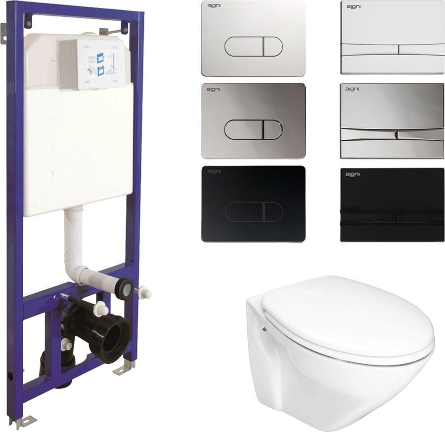 Boss & Wessing Toiletset Budget 78 B&W Rim-Ex Met B&W Drukplaat