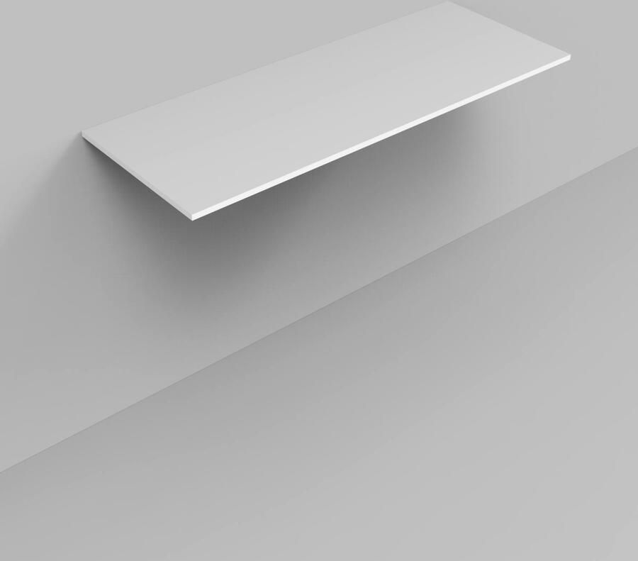 Arcqua Marble wastafelblad 120.5x46cm cast marble glans wit TOP107448