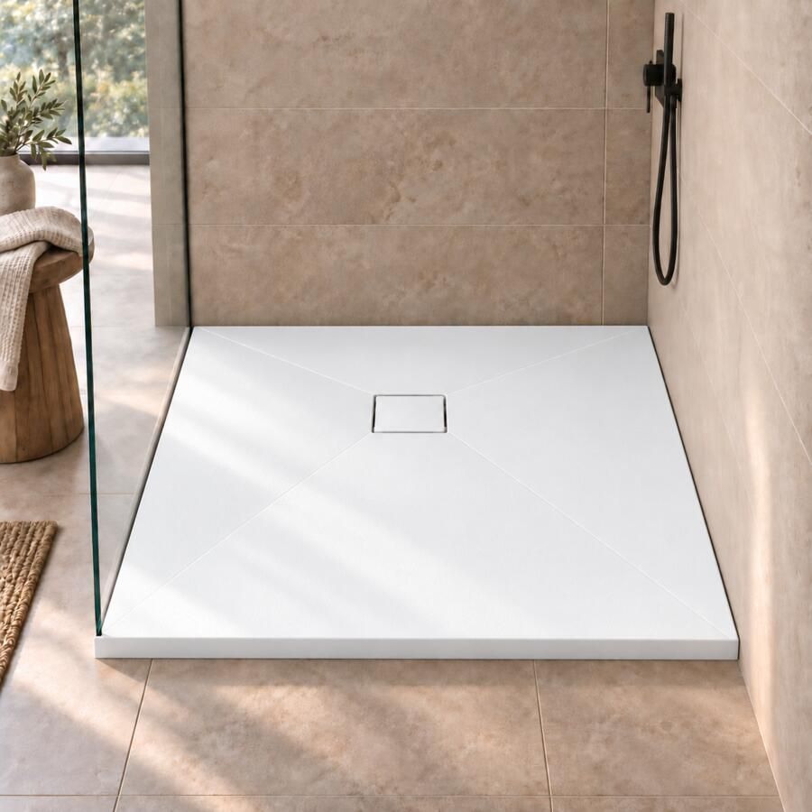 Boss & Wessing Tray SMC Douchebak 90x90 Wit