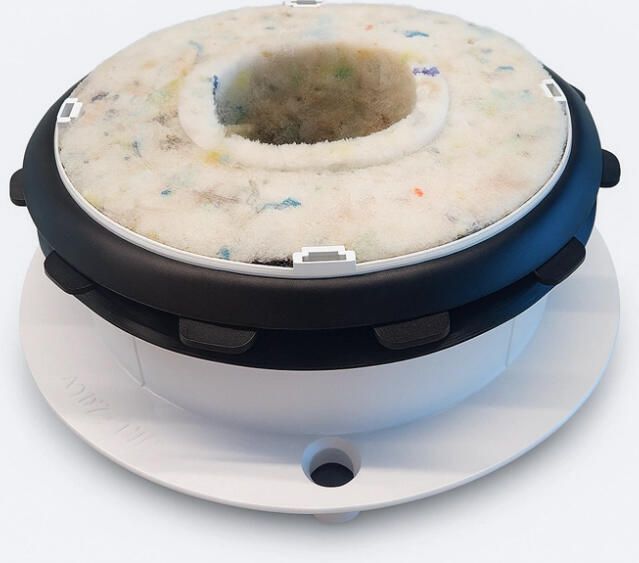 Boss & Wessing Ventilatierooster Duco Aansluitmaat Ø125 mm Aluminium Plafond en Muurmontage Wit