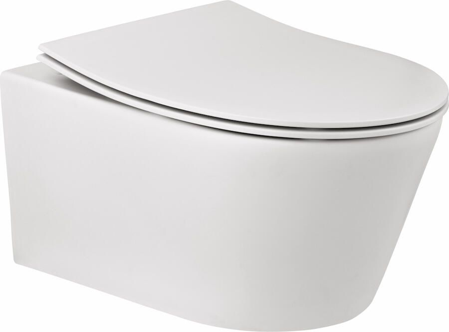 Boss & Wessing Wandtoilet BWS Calitri Urb.y 52 cm Rimfree Wit