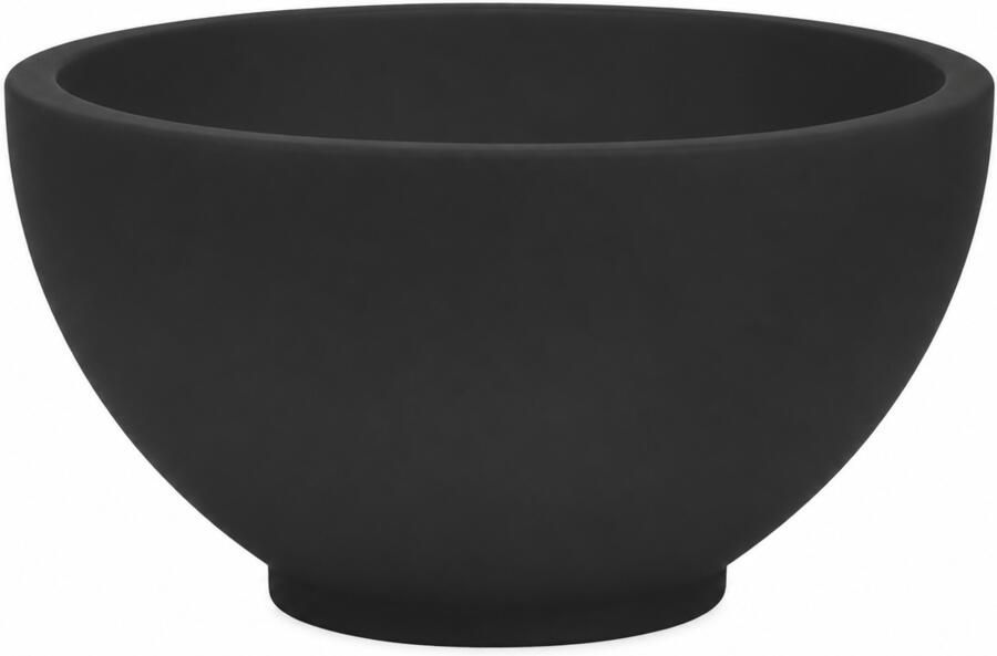 Wiesbaden Waskom Tessa Rond 20x11 cm Solid Surface Mat Zwart