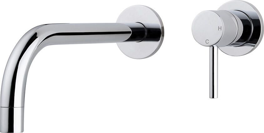 Wiesbaden Wastafelkraan Afbouwdeel Caral Slim Eenhendel Met Coldstart Chroom