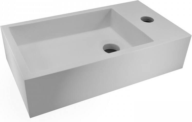 Boss & Wessing BWS Fontein Solid Surface 40x22x10 cm (Rechts) Mat Wit