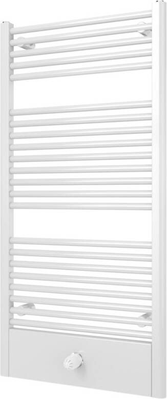 Boss & Wessing Designradiator BWS Locco Middenaansluiting 121 5x60 cm 660 Watt Donkergrijs Structuur