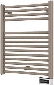 Plieger Palermo-EL III Fischio elektrische designradiator horizontaal 688x550mm 300W zandsteen 7255789