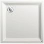 Bibury Quadrant Douchebak Acryl Vierkant (80x80x5cm) Wit met vierkante inzet - Thumbnail 1