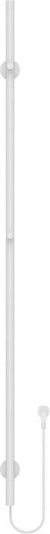 Boss & Wessing Elektrische Staafhanddoekradiator BWS Roku 60 Watt 150 cm Glanzend Wit