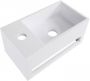 Boss & Wessing Fontein BWS Veroni met Handdoekhouder Solid Surface Mat Wit (kraangat links) - Thumbnail 1