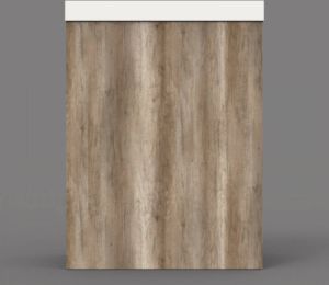 Arcqua Luna Fonteinset 54.3x39.7x21.8cm Canyon Oak met marble fontein met overloop mat wit FNK412795