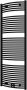 Plieger Palmyra designradiator horizontaal gebogen middenaansluiting 1775x600mm 1046W mat zwart 7250413 - Thumbnail 1