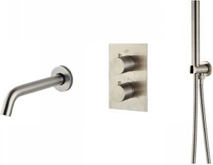 Aqua Splash Inbouw Badkraan Boss & Wessing Exclusive Thermostatisch met Handdoucheset RVS