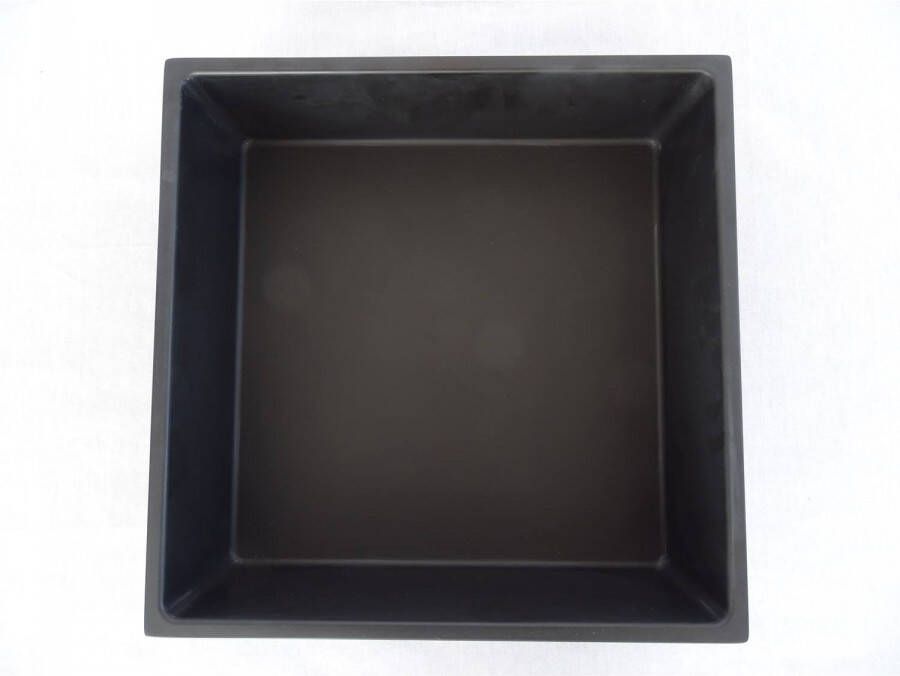 Crosstone by Arcqua Solid Alcove inbouwnis 30x30x10cm solid surface mat zwart NIS125830