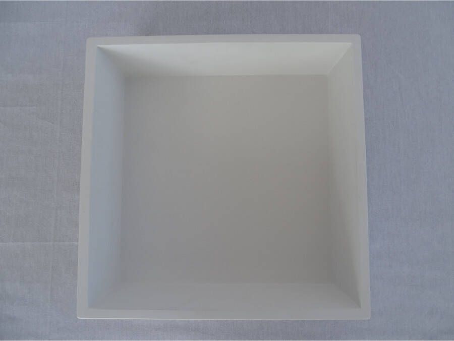 Boss & Wessing Inbouwnis BWS Solid Alcove Gesloten Solid Surface 30x30 Mat Wit
