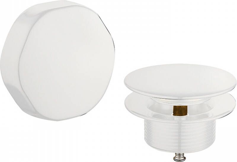 Boss & Wessing Knop plug Badoverloop Nora BWS Glans Wit - Foto 1