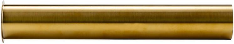 Boss & Wessing Sifon Verlengbuis BWS Mark Met Kraag 20 cm Geborsteld Messing Goud