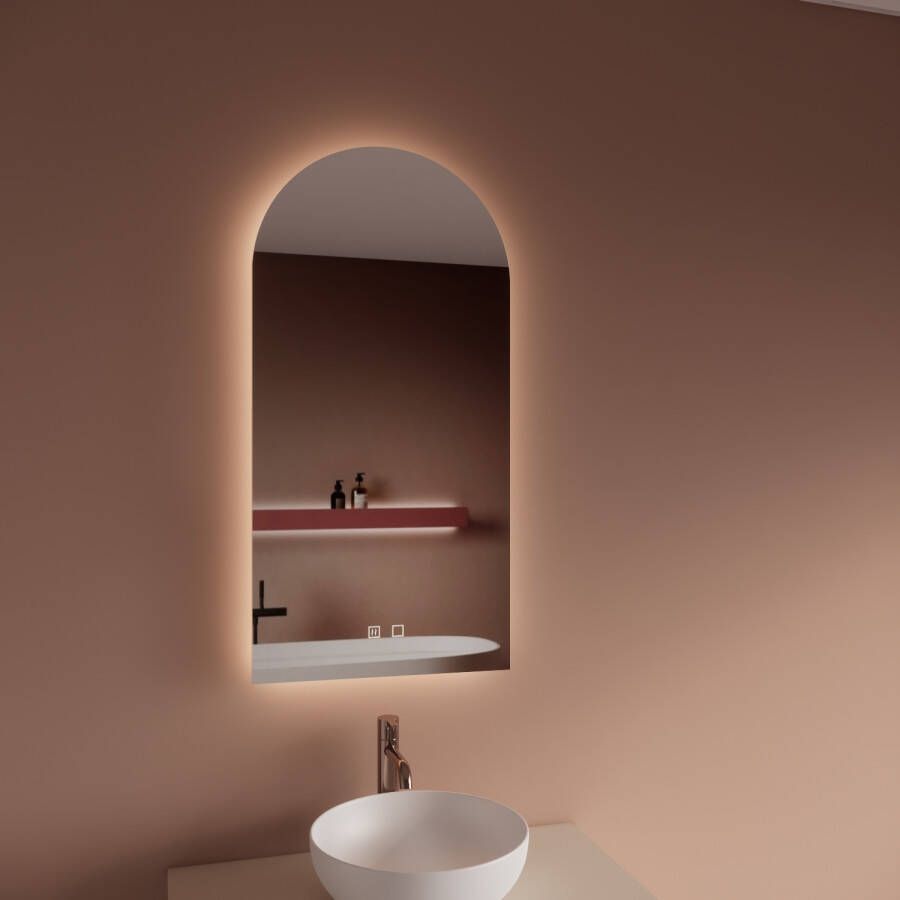 Boss & Wessing Spiegel BWS Grace 50x120 cm Spiegelverwarming en Indirecte Verlichting